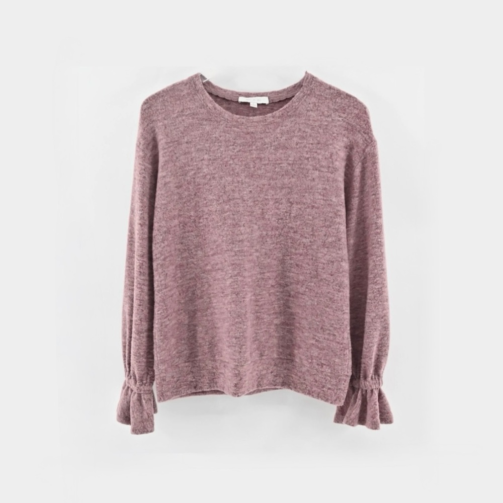 Anthropologie Eri + Ali Sasha Hacci Ruffle Bell Sleeve Sweater